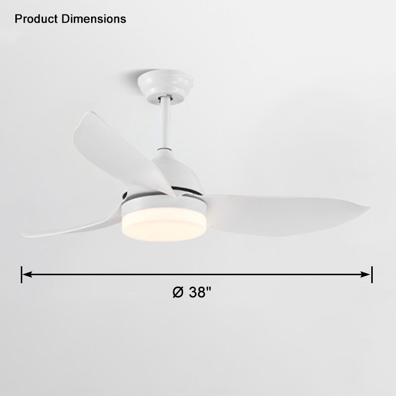 WOW White Modern Ceiling Fan Lamp-wow5109