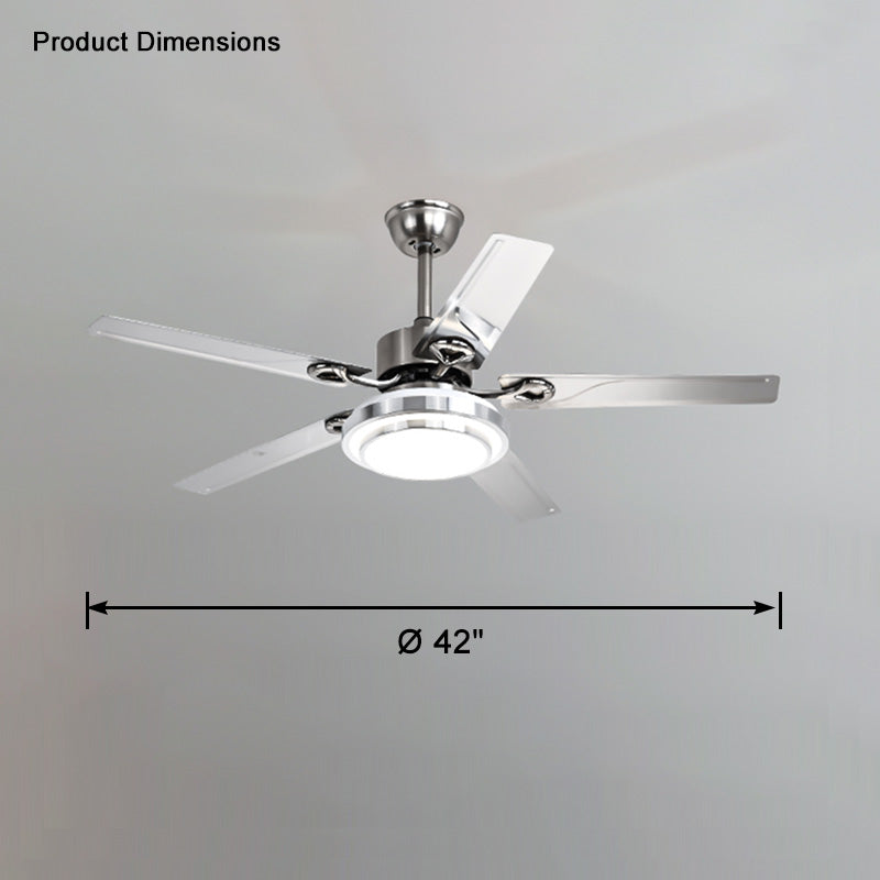 WOW Slimline Stainless Steel Ceiling Fan Lamp-wow5112