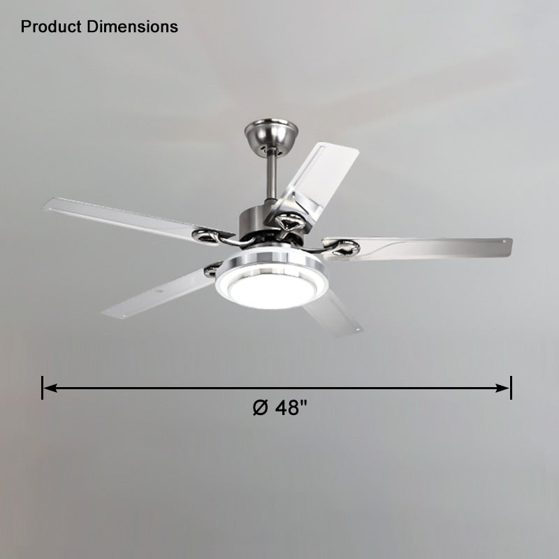 WOW Slimline Stainless Steel Ceiling Fan Lamp-wow5112