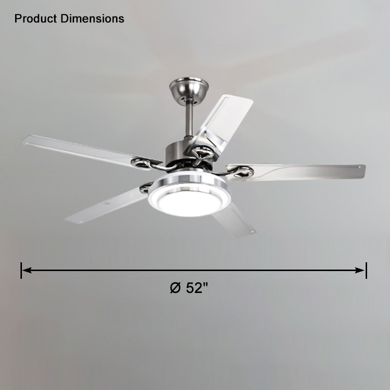WOW Slimline Stainless Steel Ceiling Fan Lamp-wow5112