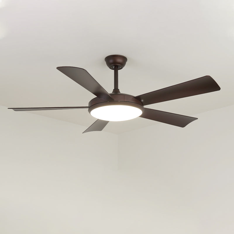 WOW 5 Blade Mid Century Modern Ceiling Fan Lamp-wow5113