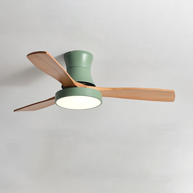 WOW 3 Wood Blade Hugger Ceiling Fan Lamp-wow5120