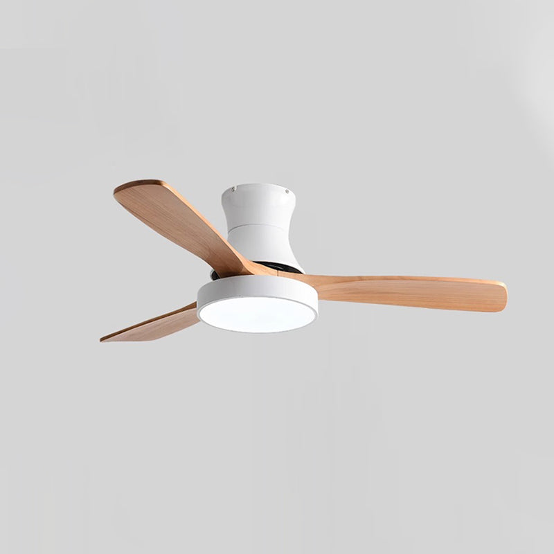 WOW 3 Wood Blade Hugger Ceiling Fan Lamp-wow5120
