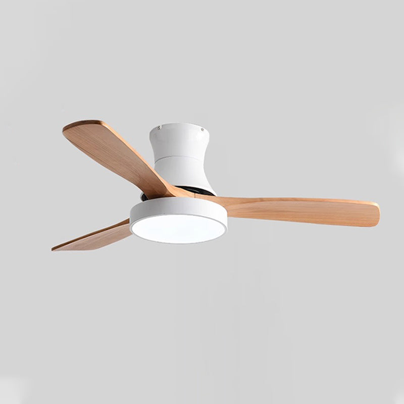 WOW 3 Wood Blade Hugger Ceiling Fan Lamp-wow5120