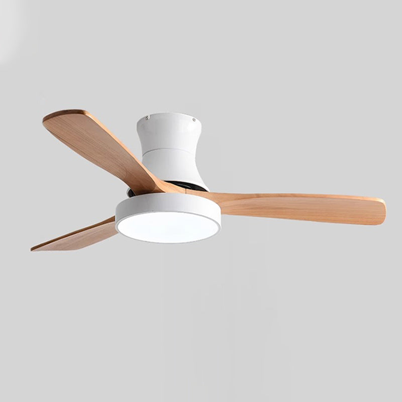 WOW 3 Wood Blade Hugger Ceiling Fan Lamp-wow5120