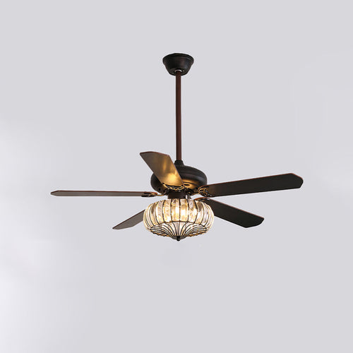 WOW  Vintage Crystal Ceiling Fan Lamp-wow5122