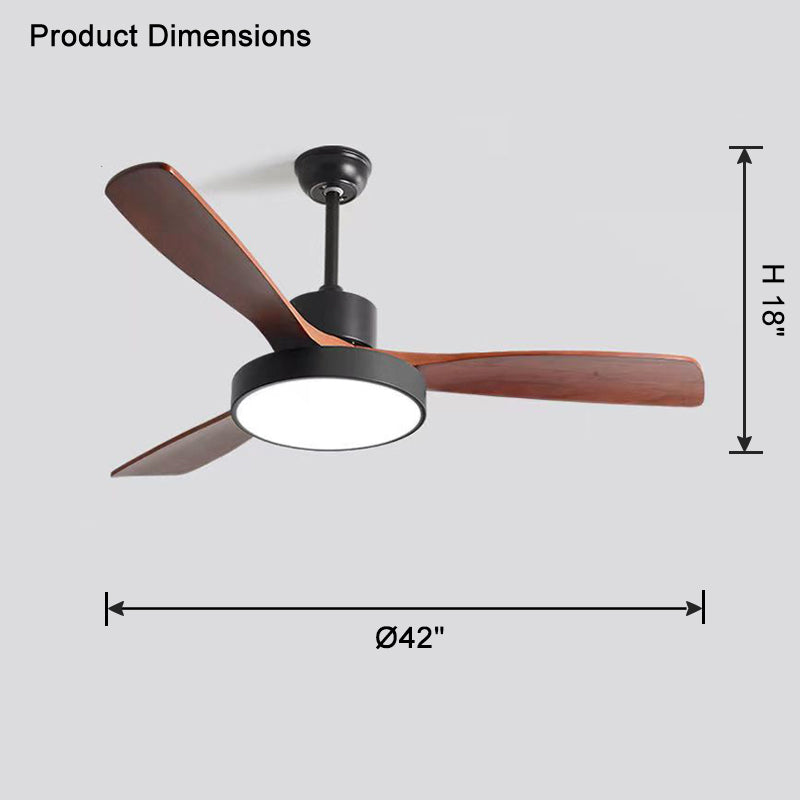 WOW 3 Blade Modern Ceiling Fan Lamp-wow5123