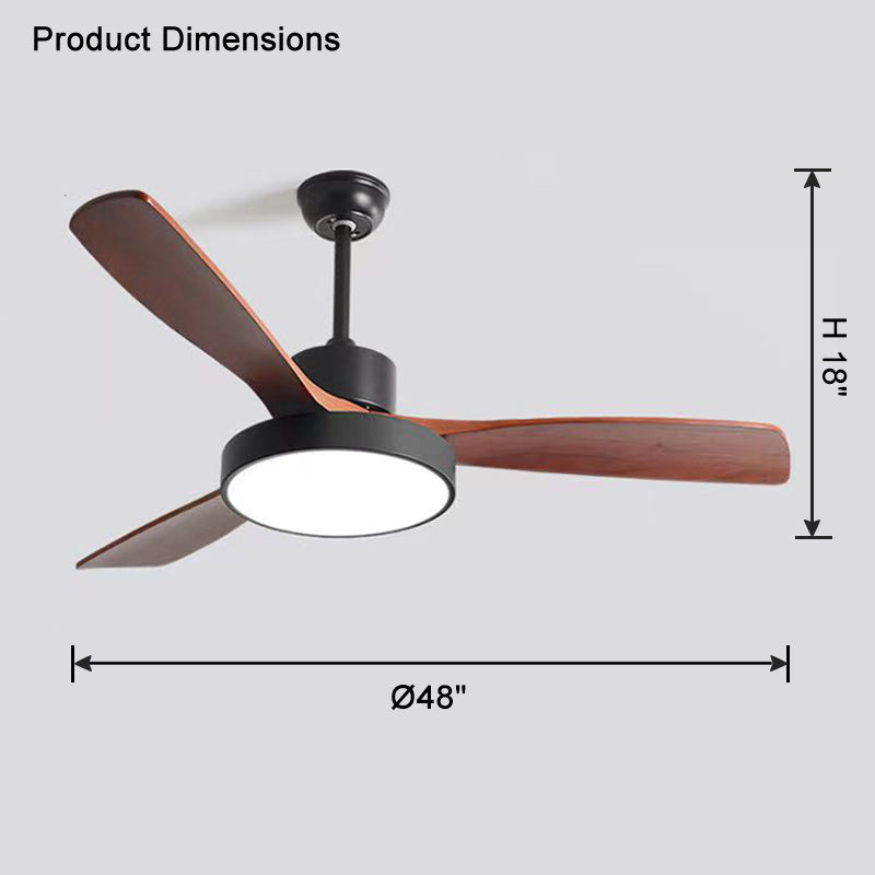 WOW 3 Blade Modern Ceiling Fan Lamp-wow5123