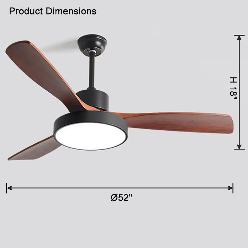 WOW 3 Blade Modern Ceiling Fan Lamp-wow5123