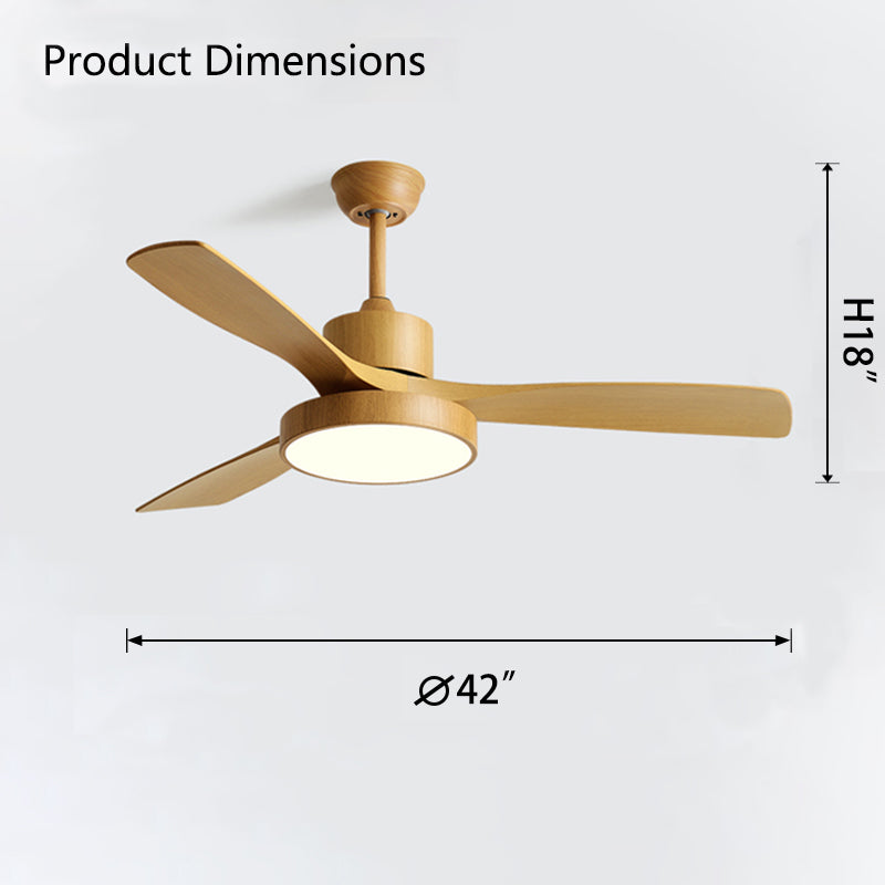 WOW 3 Blade Modern Ceiling Fan Lamp-wow5123