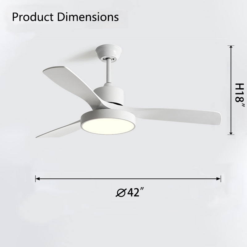 WOW 3 Blade Modern Ceiling Fan Lamp-wow5123