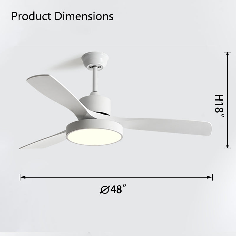 WOW 3 Blade Modern Ceiling Fan Lamp-wow5123