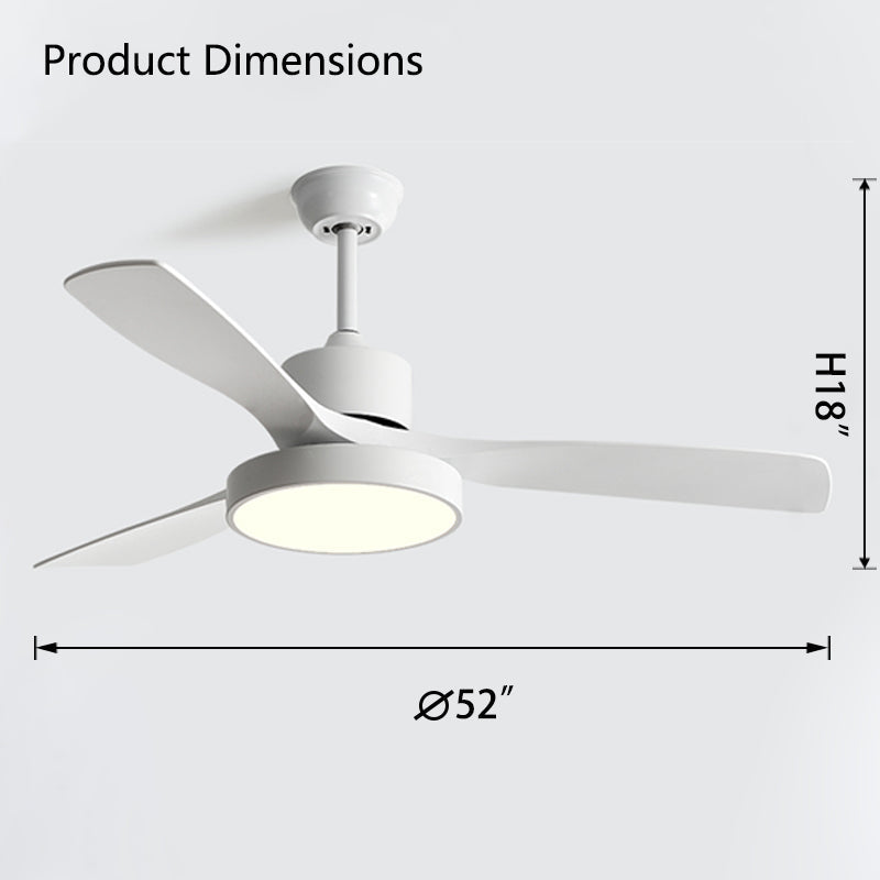 WOW 3 Blade Modern Ceiling Fan Lamp-wow5123