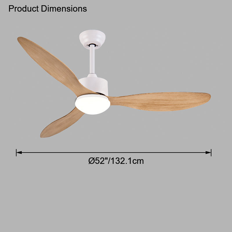 WOW 3 Blade Modern Ceiling Fan Lamp-wow5006