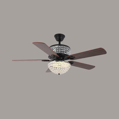 WOW Vintage Crystal Ceiling Fan Chandelier-wow5033