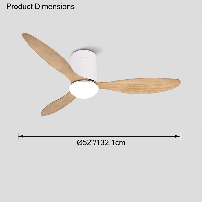 WOW 3 Blade Modern Ceiling Fan Lamp-wow5006