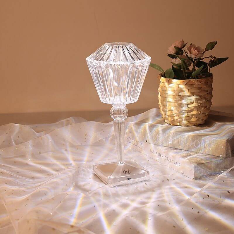 Crystal Diamond Rhombus Table Lamp