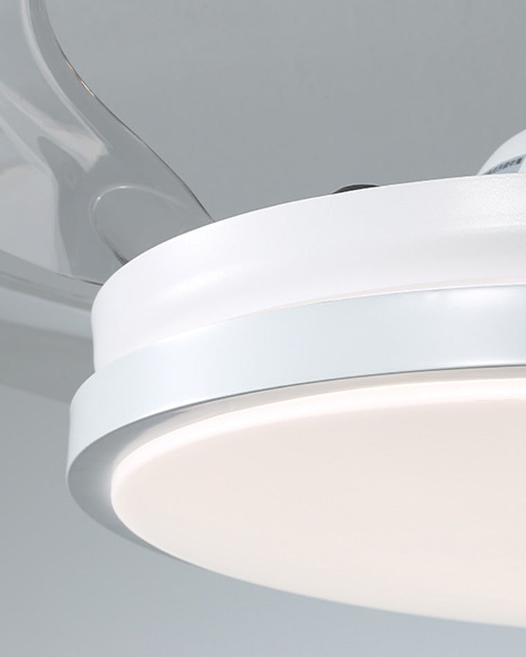WOW Retractable White Ceiling Fan Lamp-wow5079
