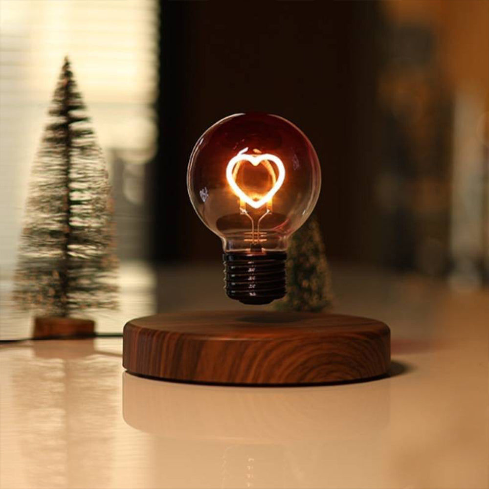 Magnetic Levitation Heart Bulb Night Light