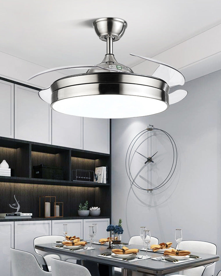 WOW Black Retractable Ceiling Fan Lamp-wow5059