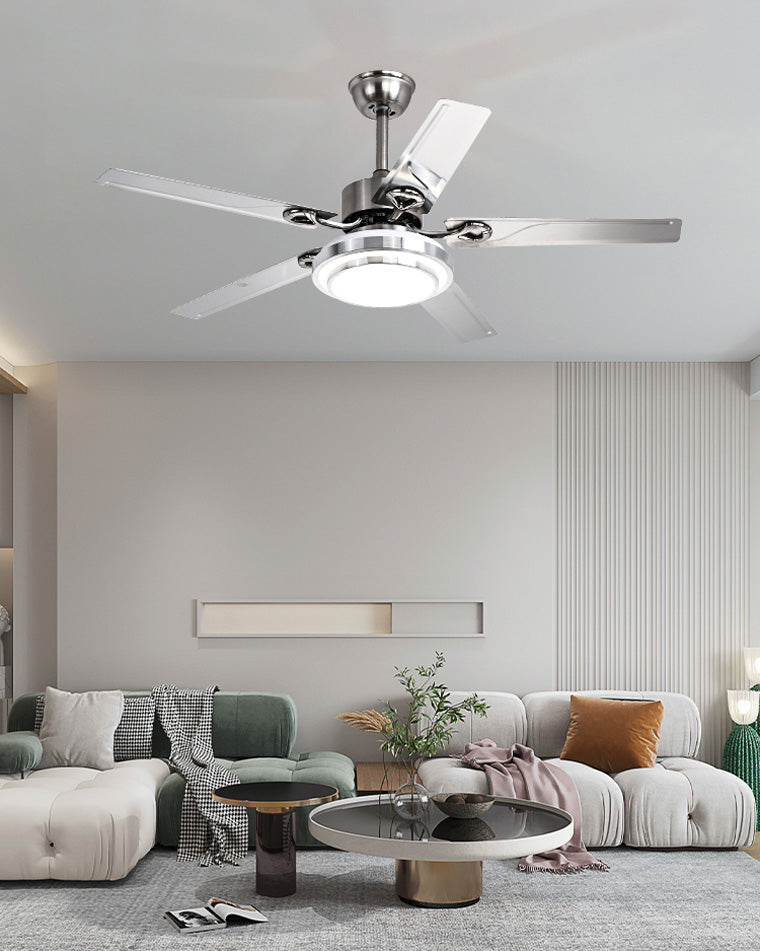 WOW Slimline Stainless Steel Ceiling Fan Lamp-wow5112