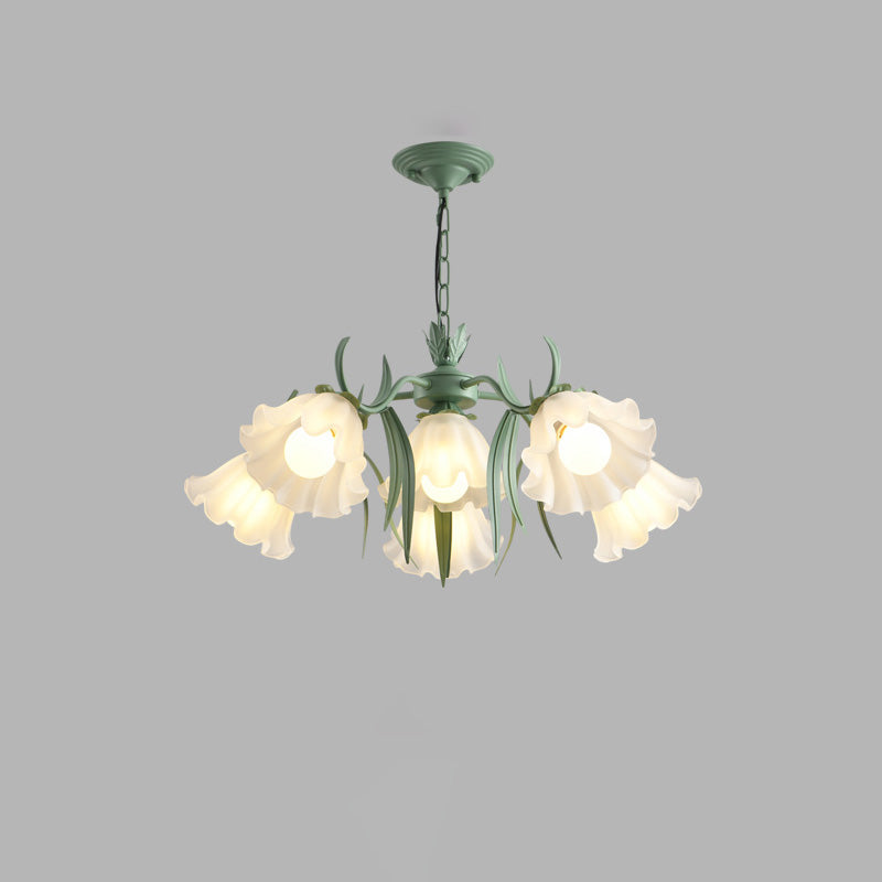 WOW Tole Flower Glass Chandelier-wow2307