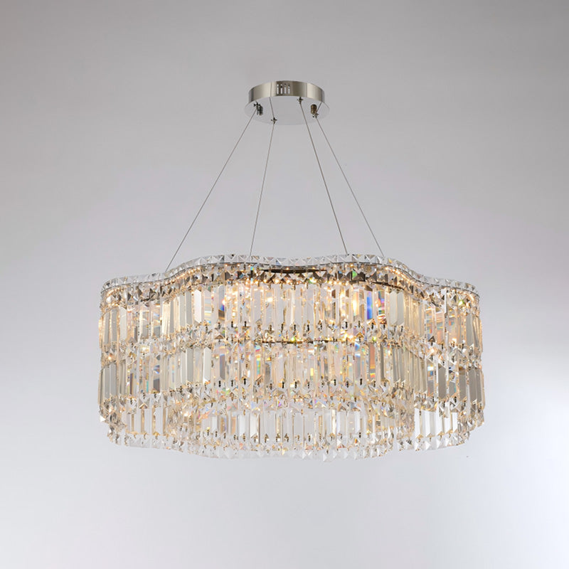 WOW Flower Chrome Crystal Chandelier-wow2405