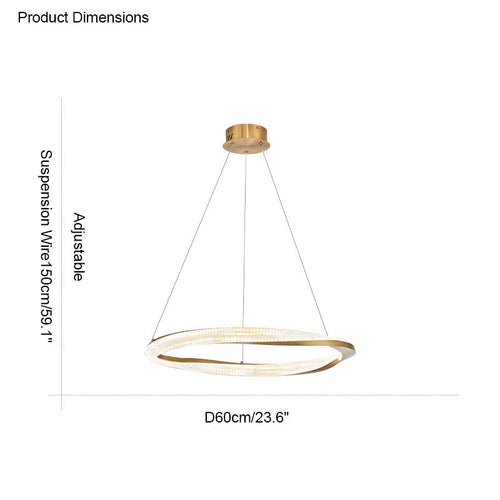 WOW Möbius Circular LED Chandelier-wow2128