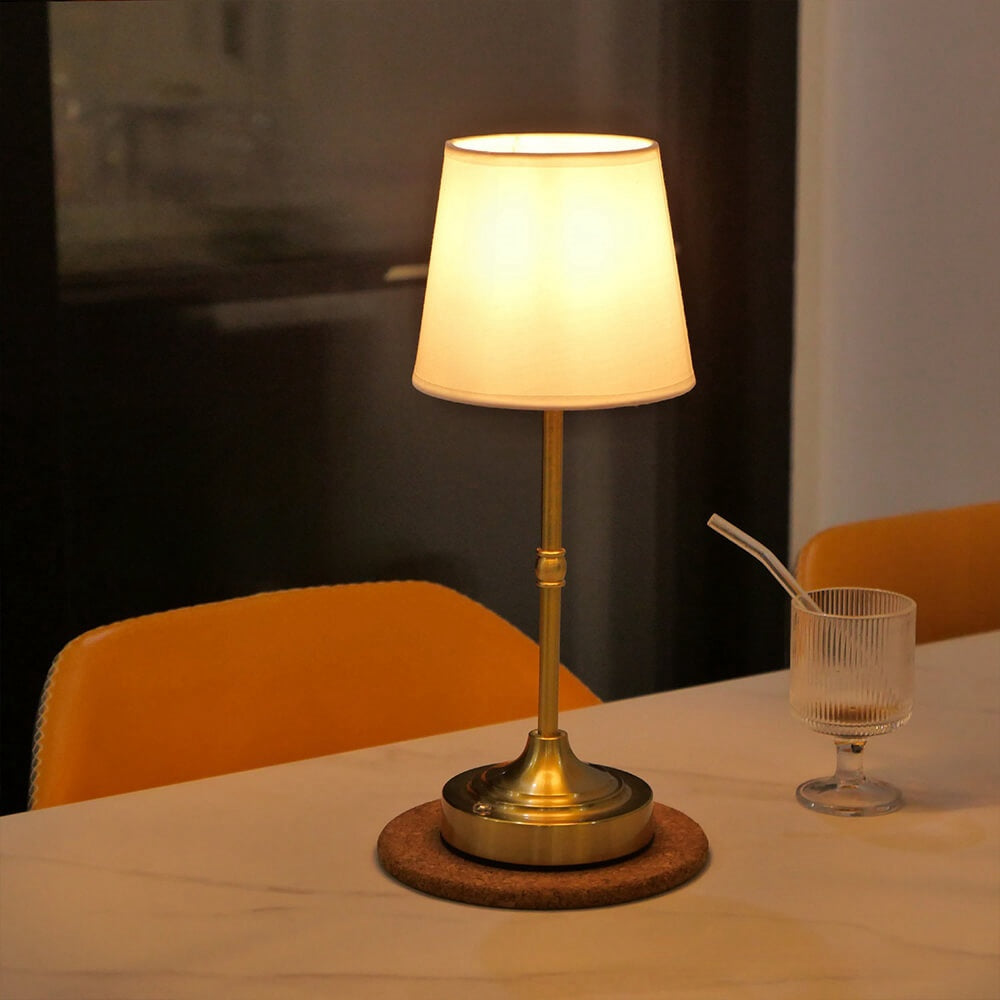 Retro Wireless Fabric Table Lamp