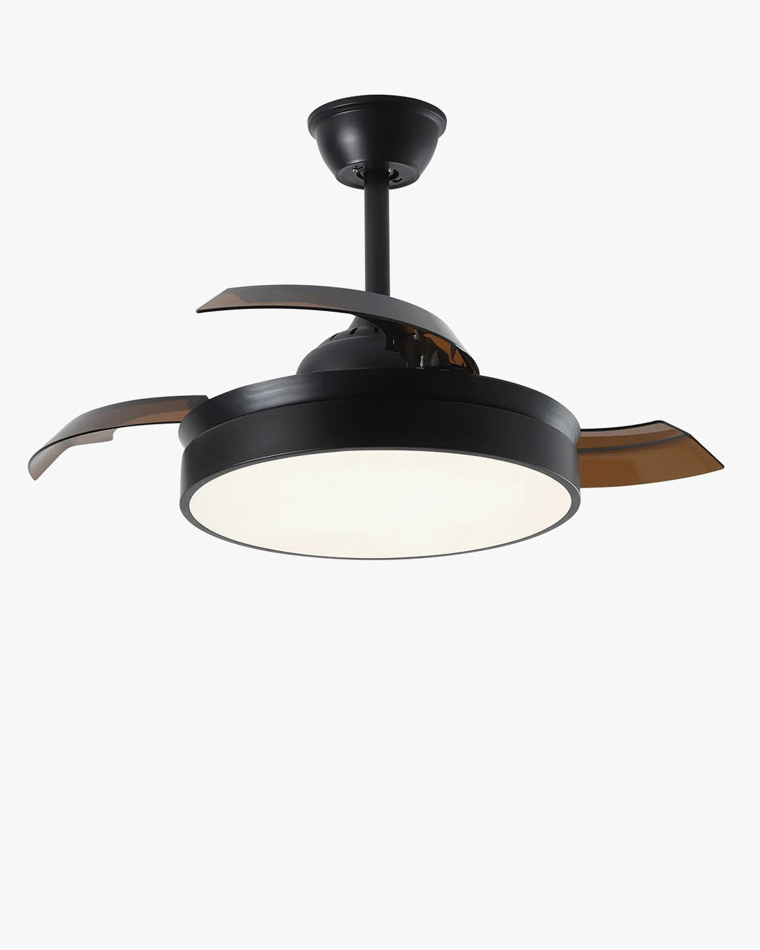 WOW Black Retractable Ceiling Fan Lamp-wow5059