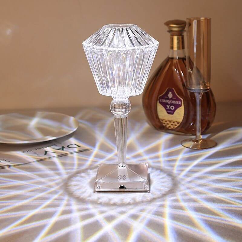 Crystal Diamond Rhombus Table Lamp
