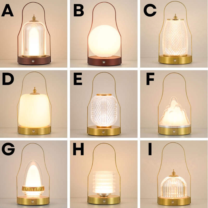 LED Portable Metal Table Lamp