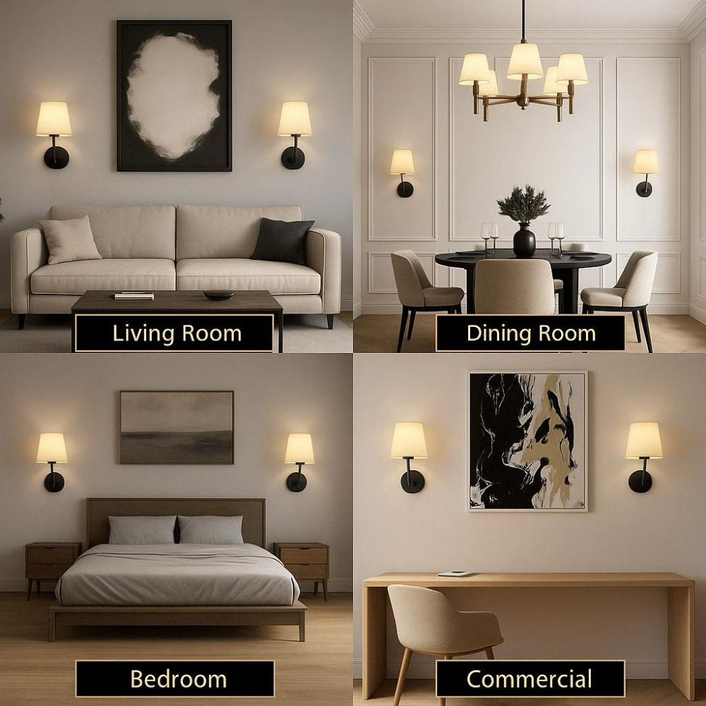 Wireless Fabric Wall Light