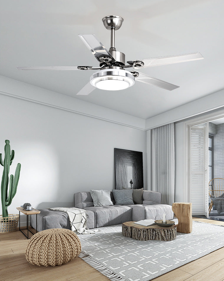 WOW Slimline Stainless Steel Ceiling Fan Lamp-wow5112
