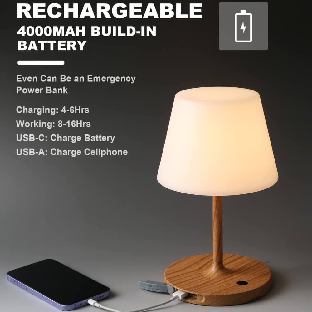 Outdoor Battery Operated Table Lamp