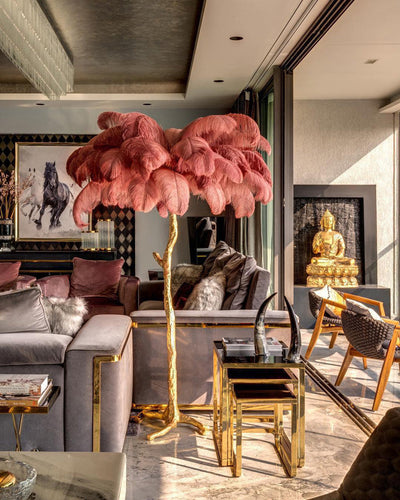 WOW Feather Palm Tree Floor Lamp-WOW7000