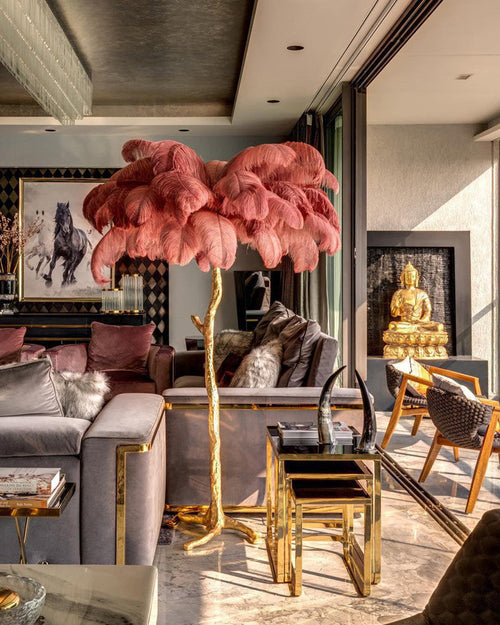 WOW Feather Palm Tree Floor Lamp-WOW7000