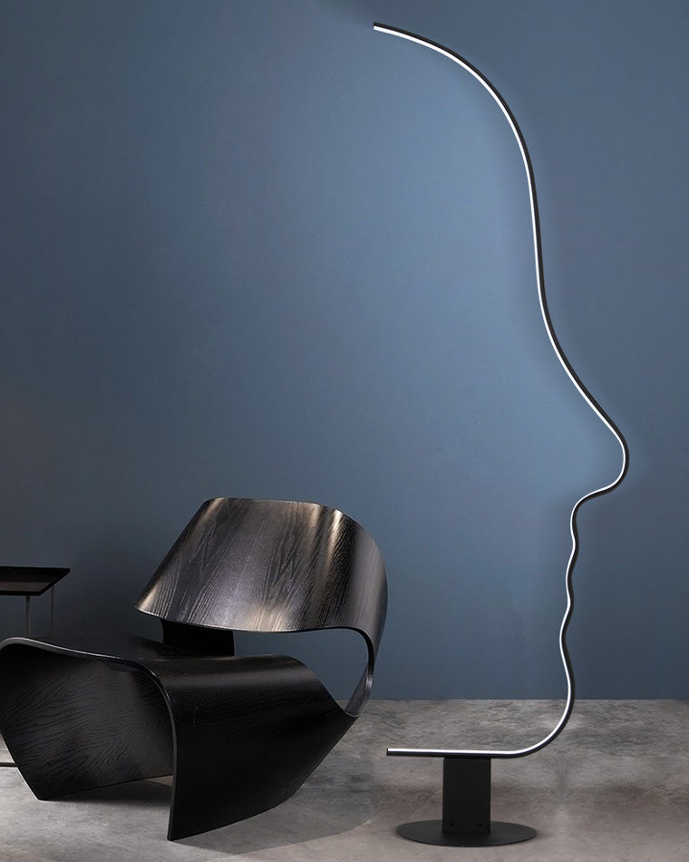 WOW Facial Profile Sculptural Floor Lamp-wow7002