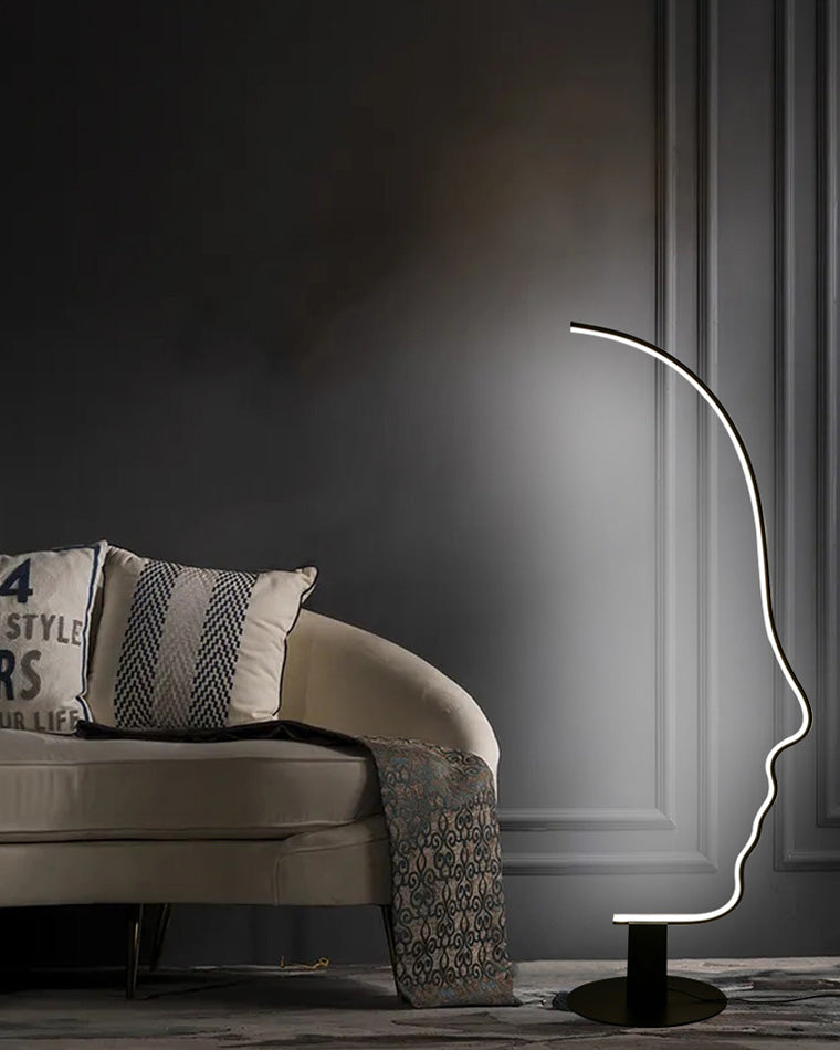 WOW Facial Profile Sculptural Floor Lamp-wow7002