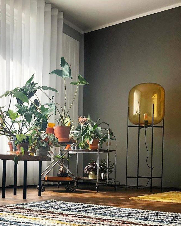 WOW Smoked Glass Lantern Floor Lamp-wow7015