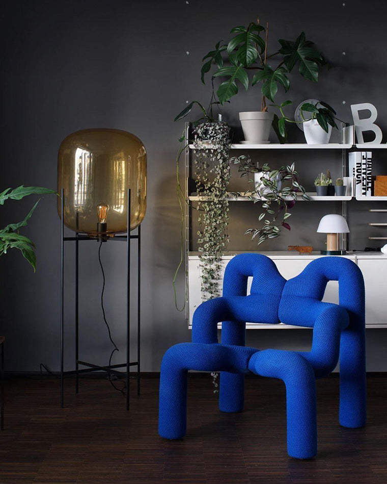 WOW Smoked Glass Lantern Floor Lamp-wow7015