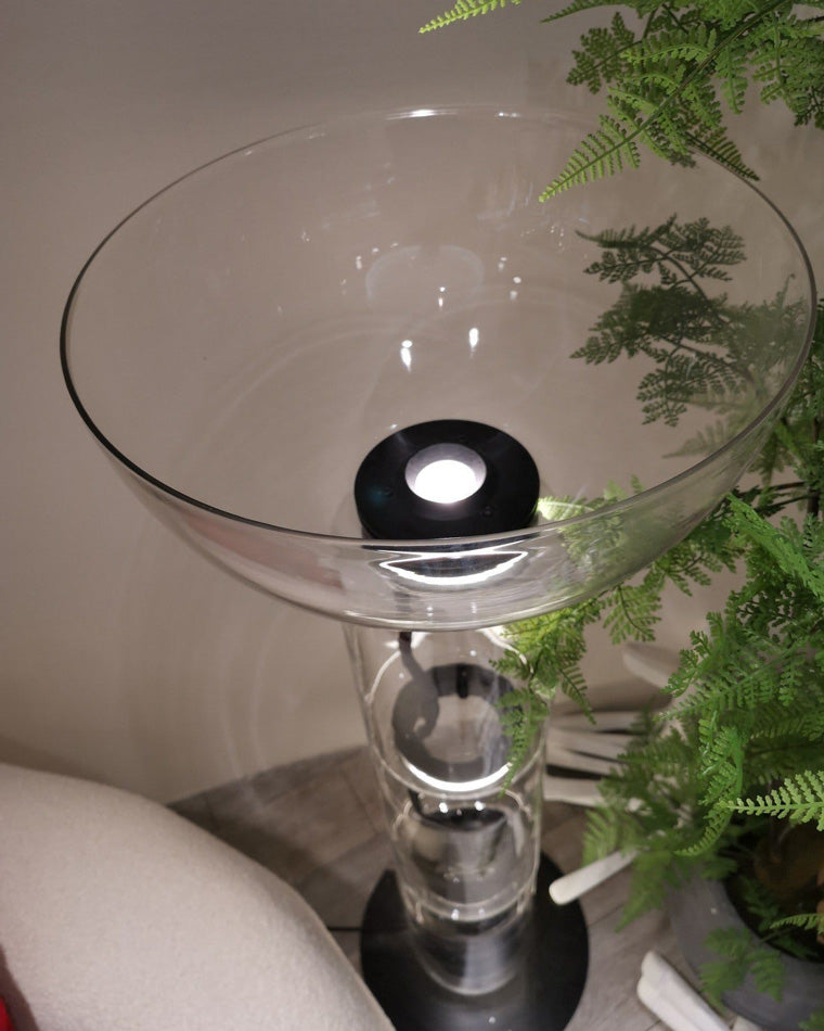 WOW Glass Column Torchiere Floor Lamp-wow7018