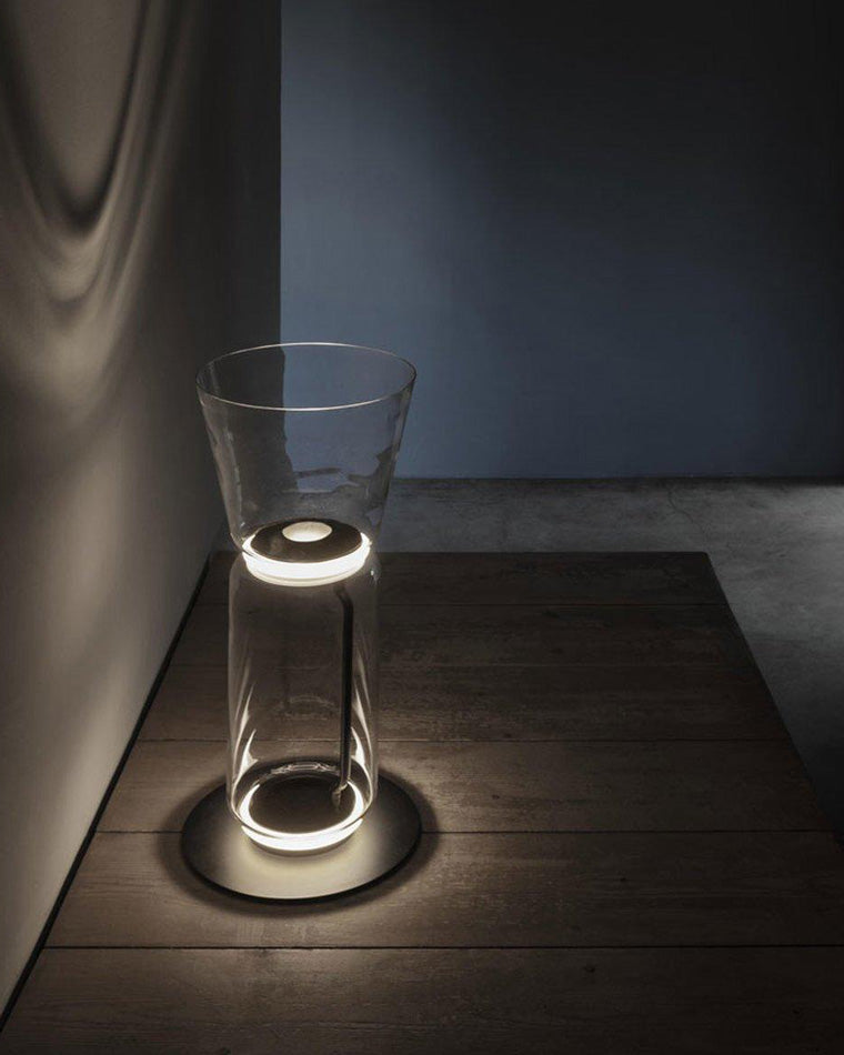 WOW Glass Column Torchiere Floor Lamp-wow7018