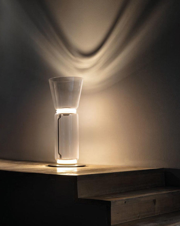 WOW Glass Column Torchiere Floor Lamp-wow7018