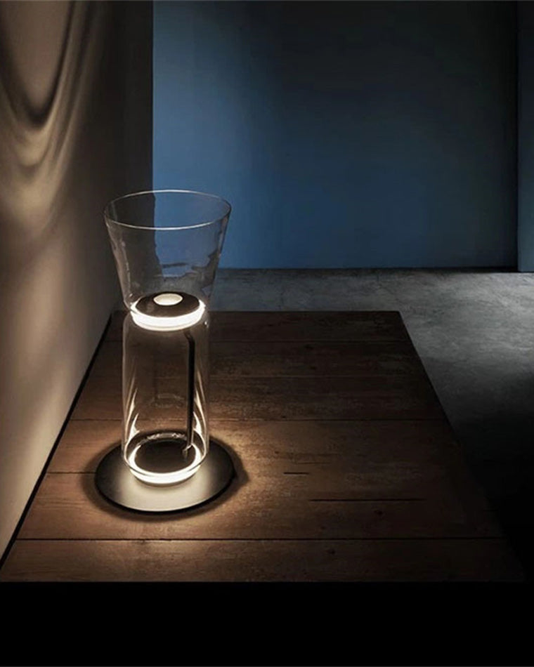 WOW Glass Column Torchiere Floor Lamp-wow7018