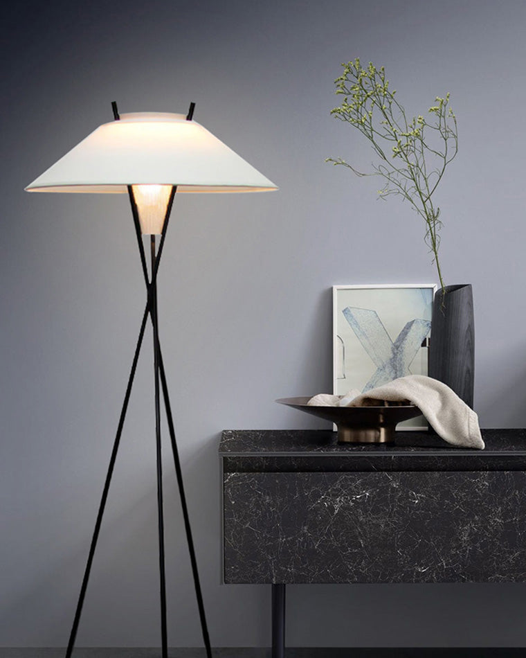 WOW Japandi Cone Tripod Floor Lamp-wow7019