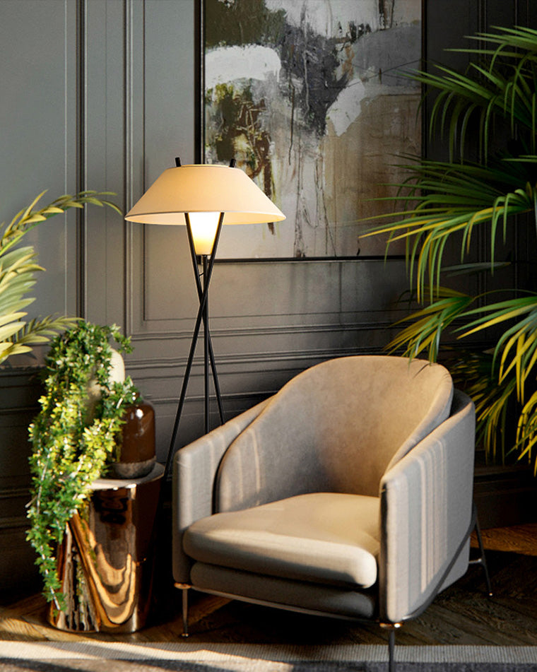 WOW Japandi Cone Tripod Floor Lamp-wow7019