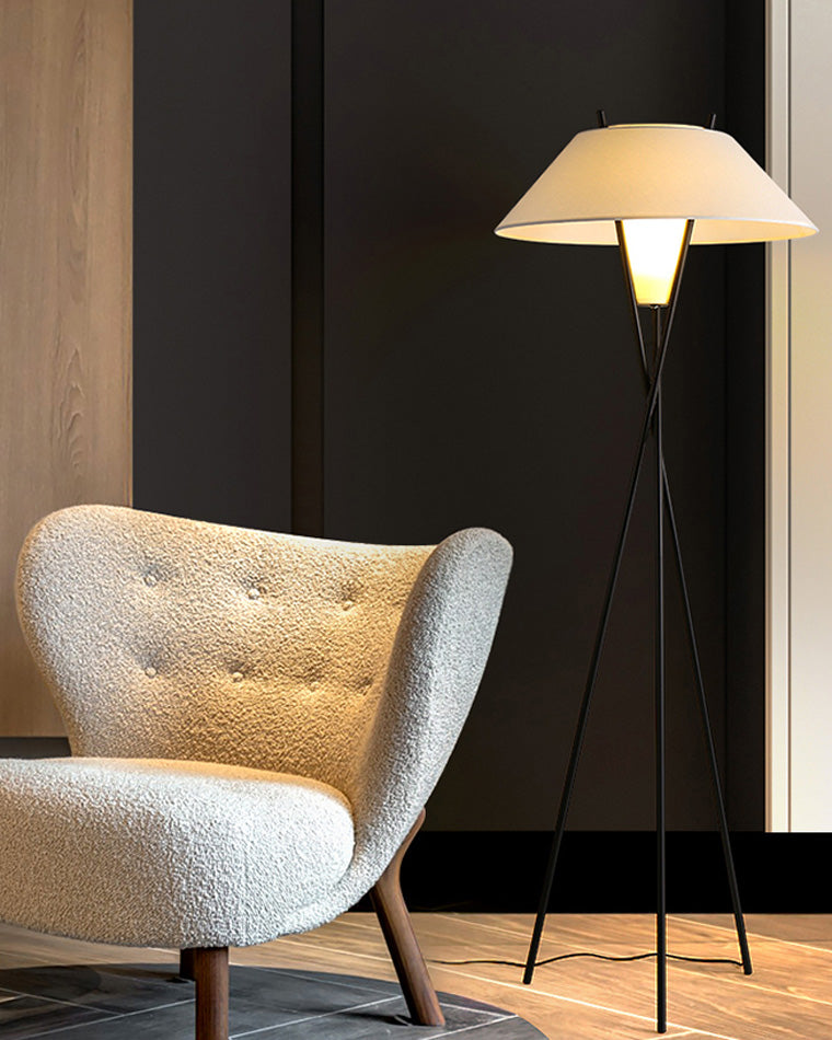 WOW Japandi Cone Tripod Floor Lamp-wow7019