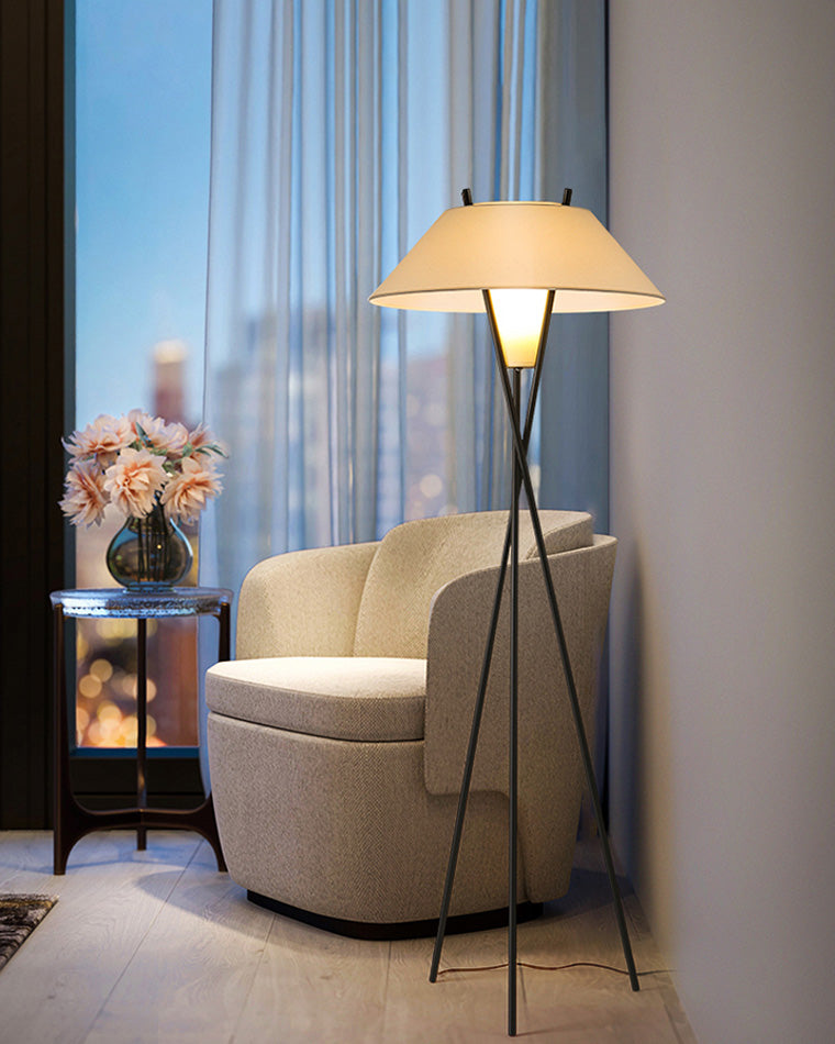 WOW Japandi Cone Tripod Floor Lamp-wow7019