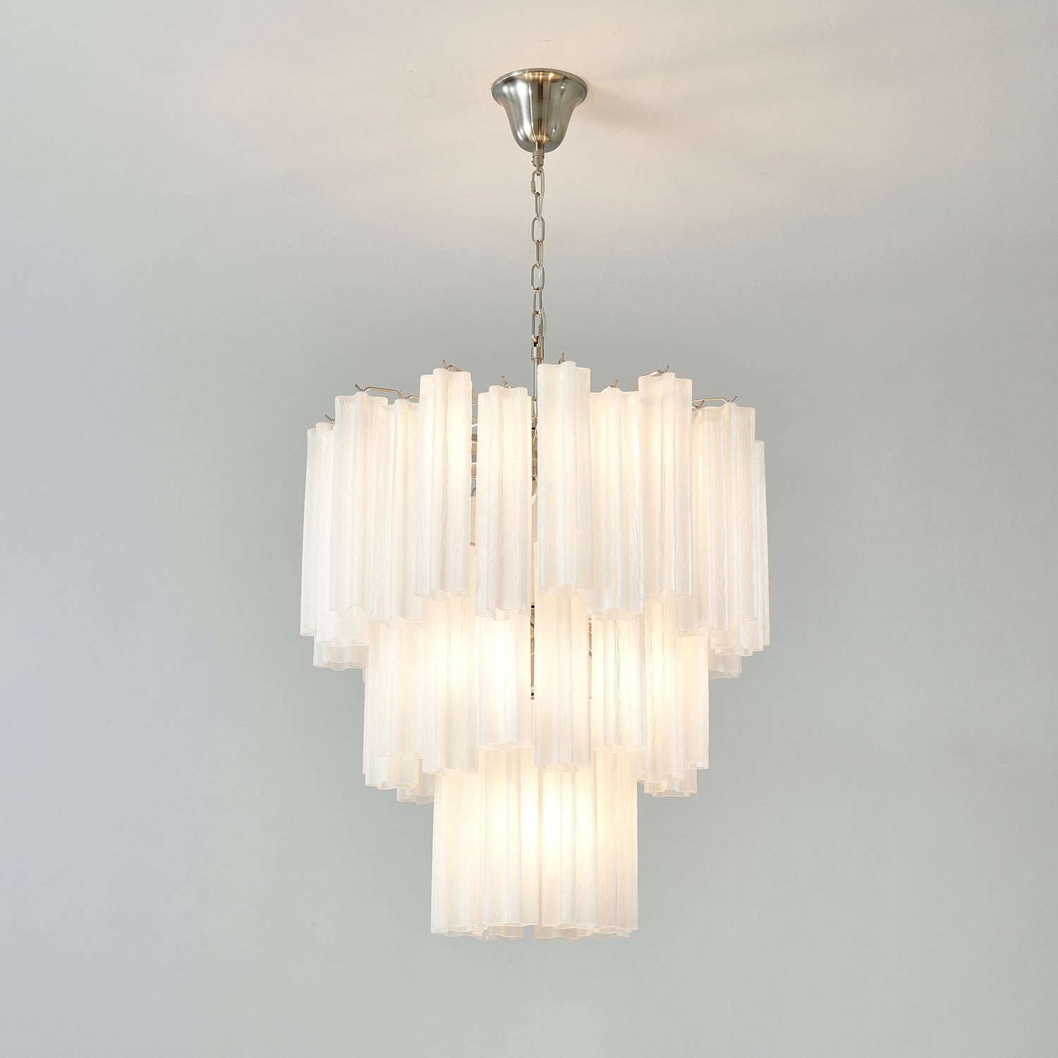 WOW Frosted Glass Tubes Gorgeous Chandelier-WOW5246